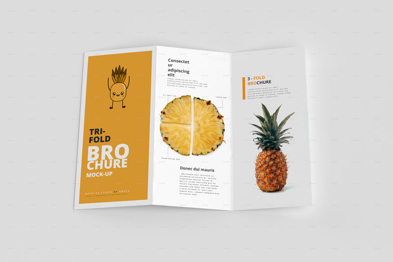 3-Fold (Tri-Fold) Brochure Mockups 26039647