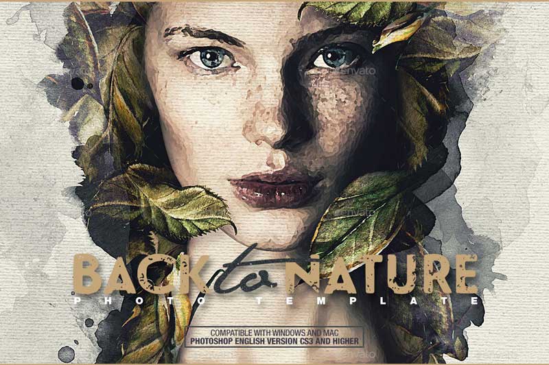 Back To Nature Photo Template 25898727