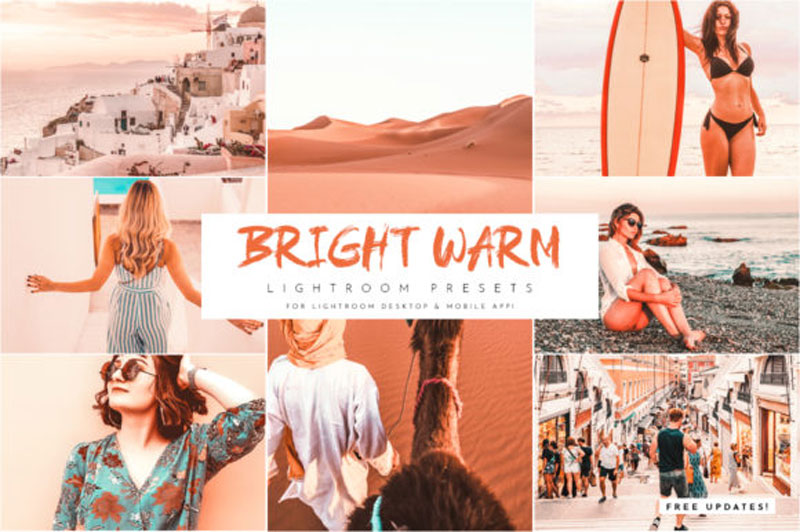 Bright Warm Lightroom Presets Pack