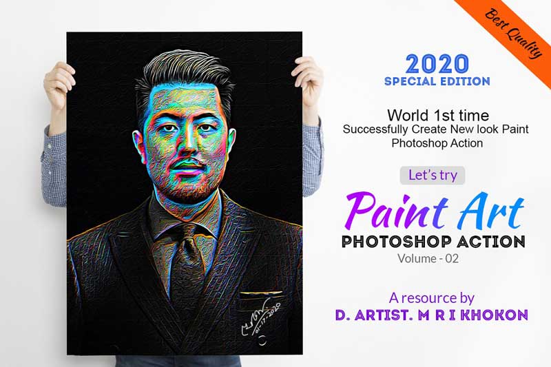 Colorful Paint Art Photoshop Action 4485687 Free Now