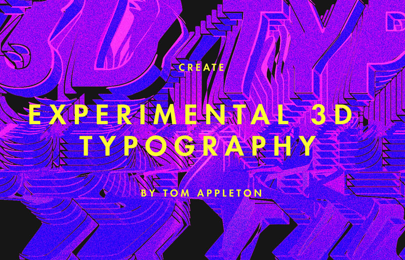 Create experimental 3D typography in Adobe Illustrator and Photoshop