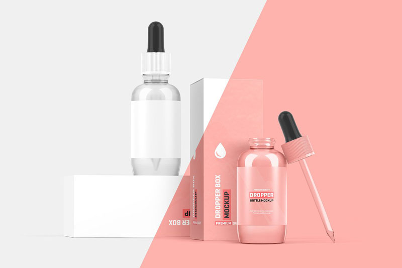Dropper Bottle Packaging Mockup 4184896