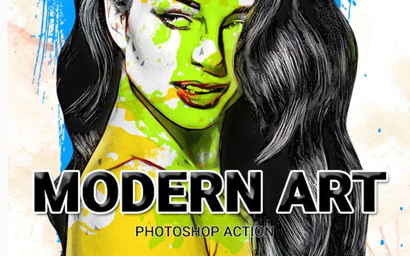 Modern Art Photoshop Action 26067958