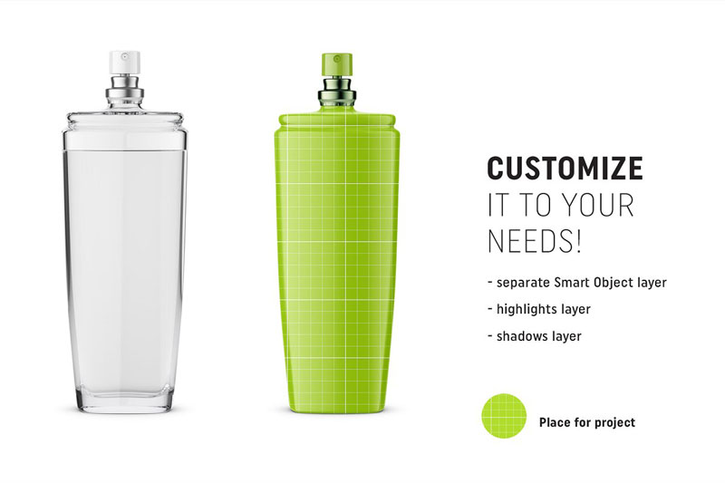 Parfume bottle mockup 4707450