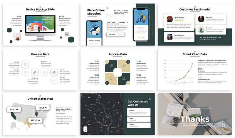 Reetail - Shop Google Slides Template