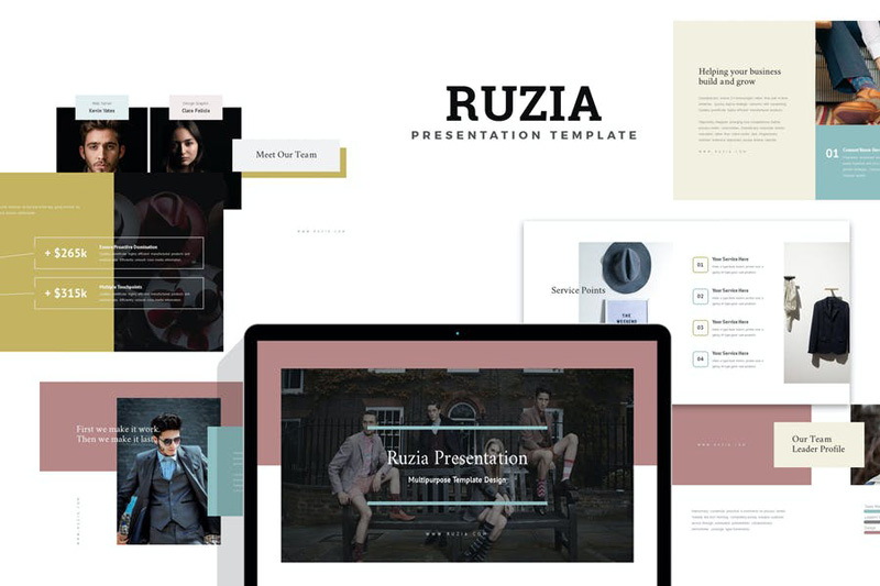 Ruzia Luxury Fashion Powerpoint252C Keynote and Google Slides Templates