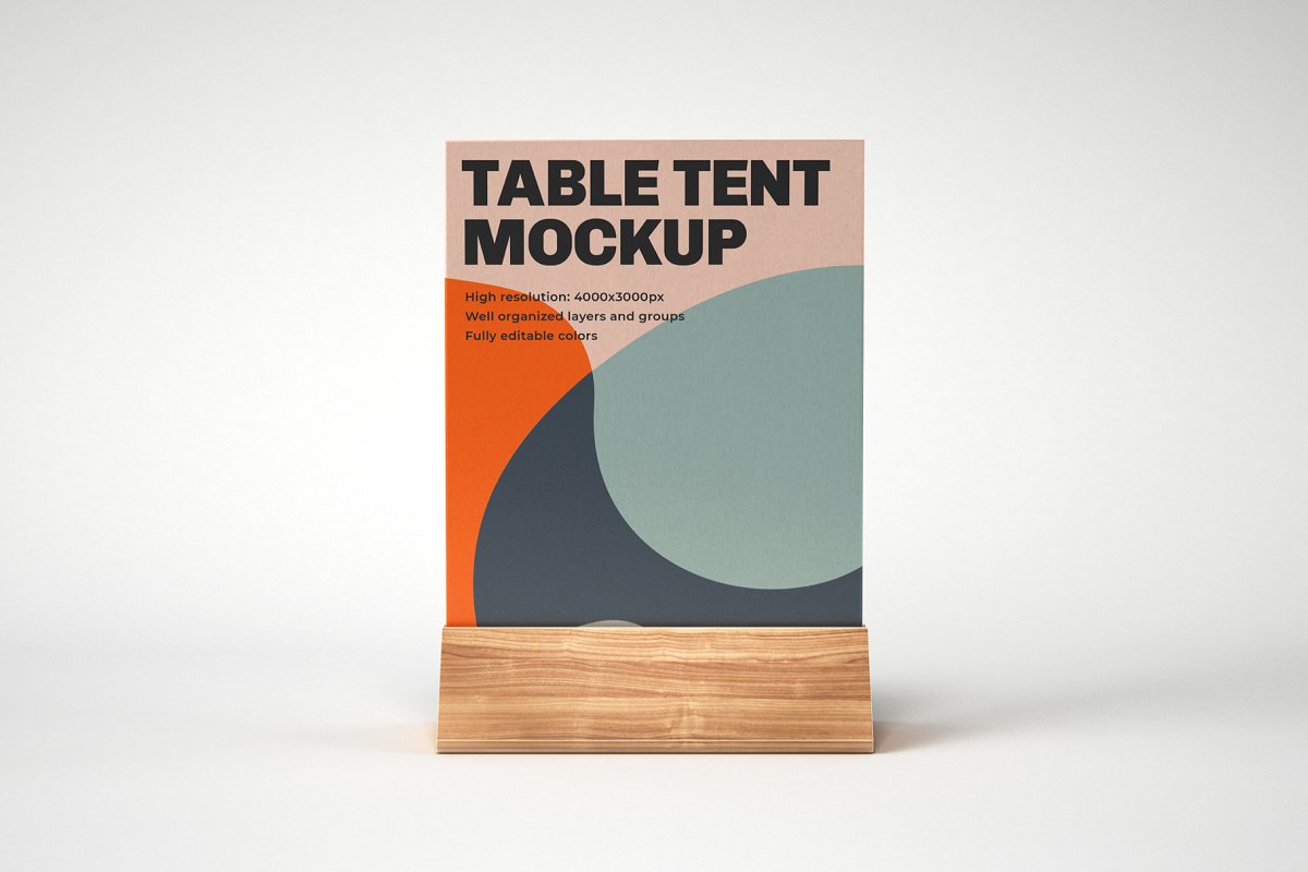 Table Tent and Sign Mockup Set 4774247