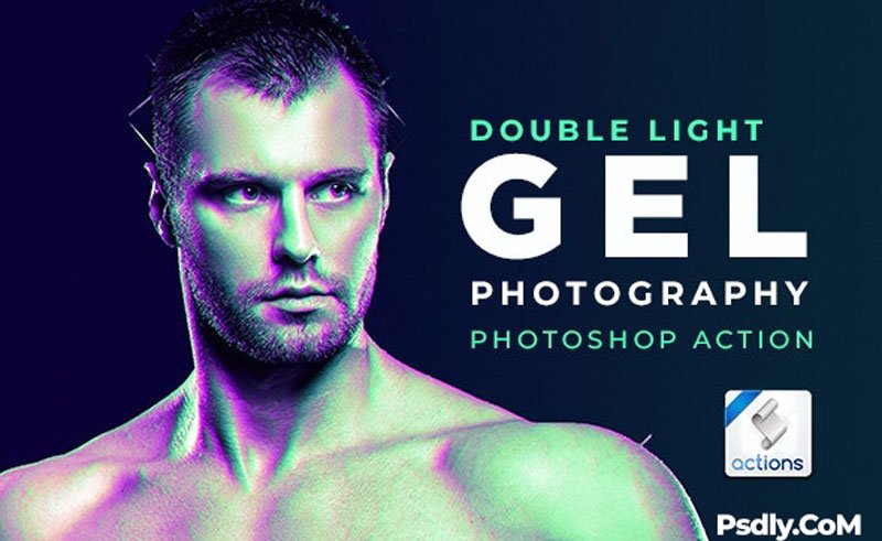 Dual Lighting Gel Photoshop Action 26034928