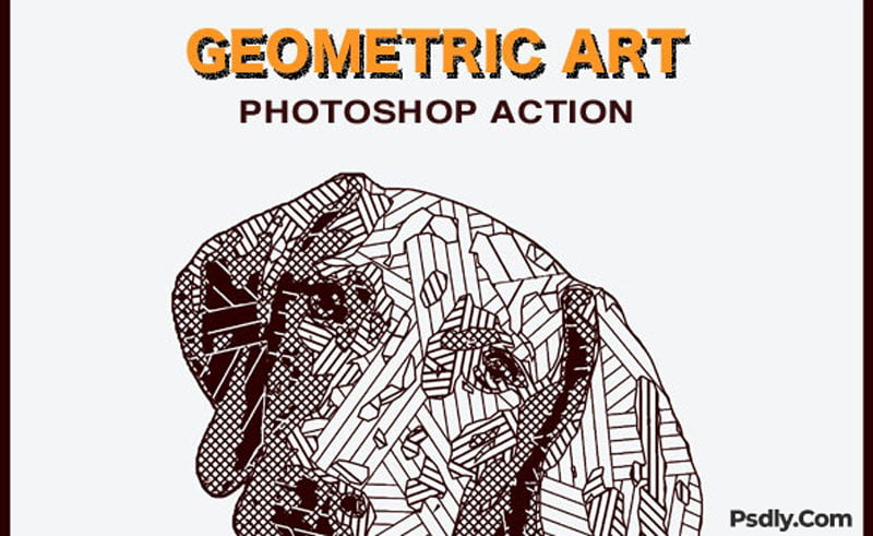 Geometric Art Photoshop Action 26621418