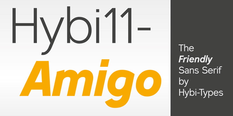 Hybi11 Amigo Font Family