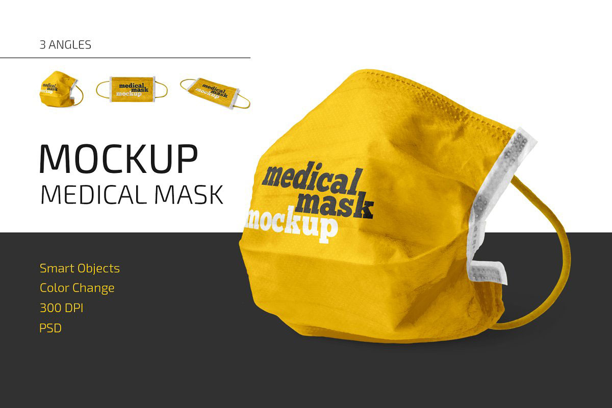 Medical Mask Mockup Set 4852071