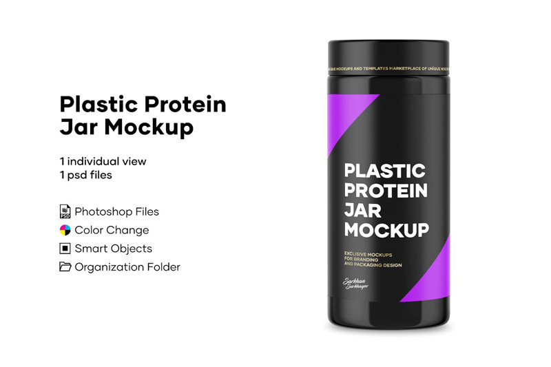 Plastic Protein Jar Mockup 4897060 1