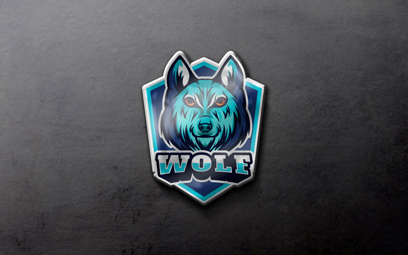 Realistic Sports Logo Mockup