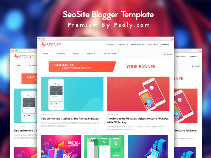 Seosite Blogger Template Premium Version Free Download