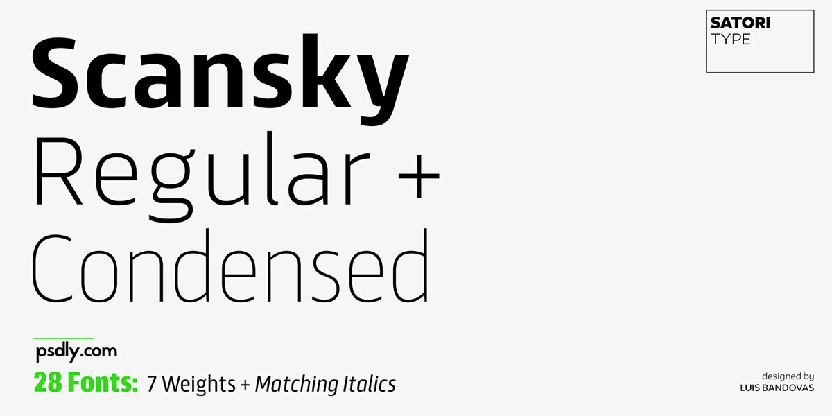 Scansky Font Family Free Download