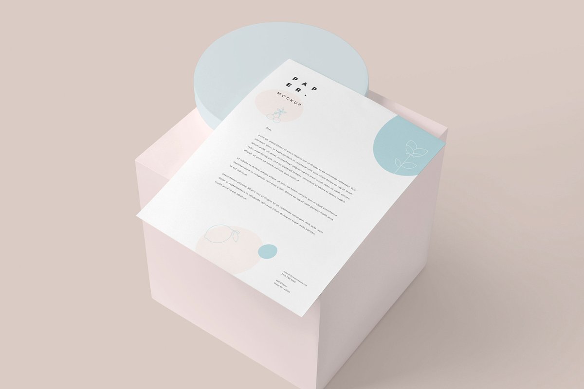 US Letter Stationery Paper Mockups 4646676