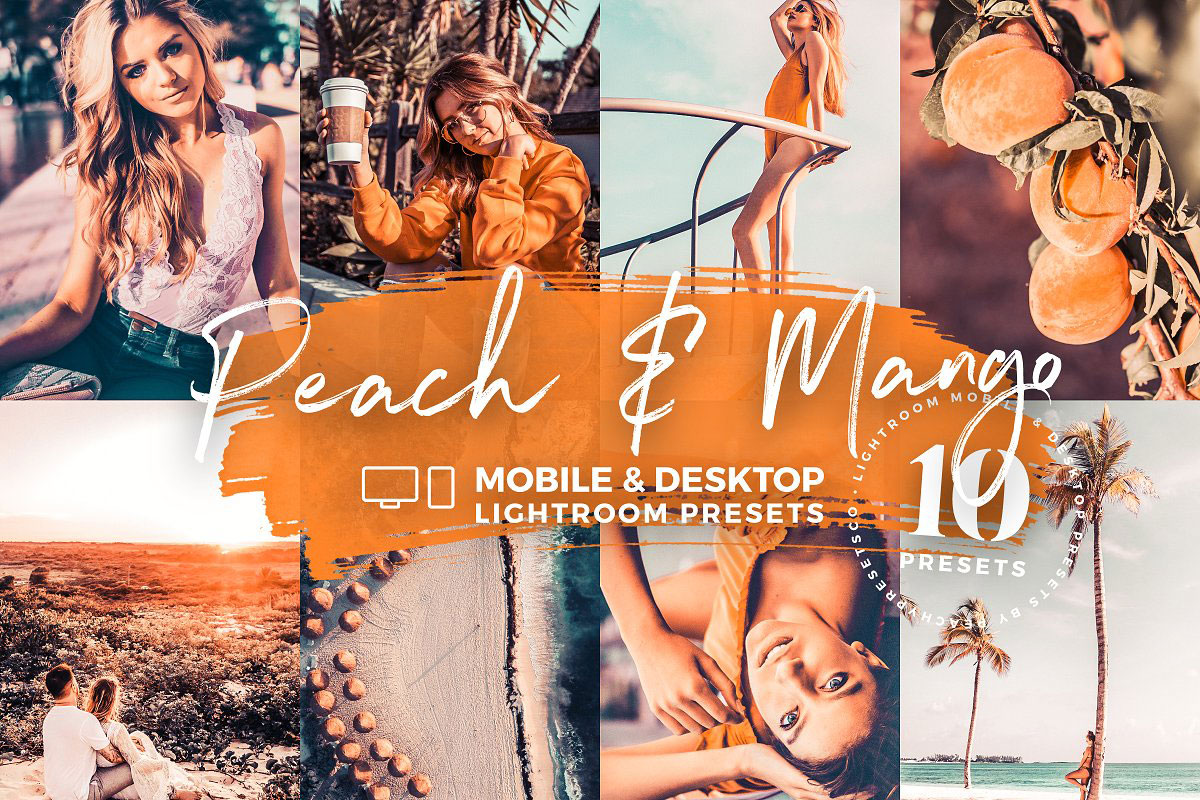 10 Peach & Mango Mobile Presets 5143137