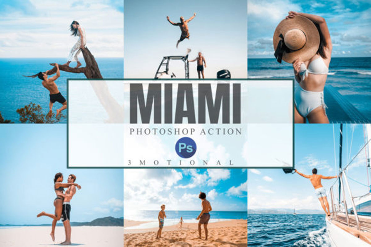 18 Miami Photoshop Actions 4338583