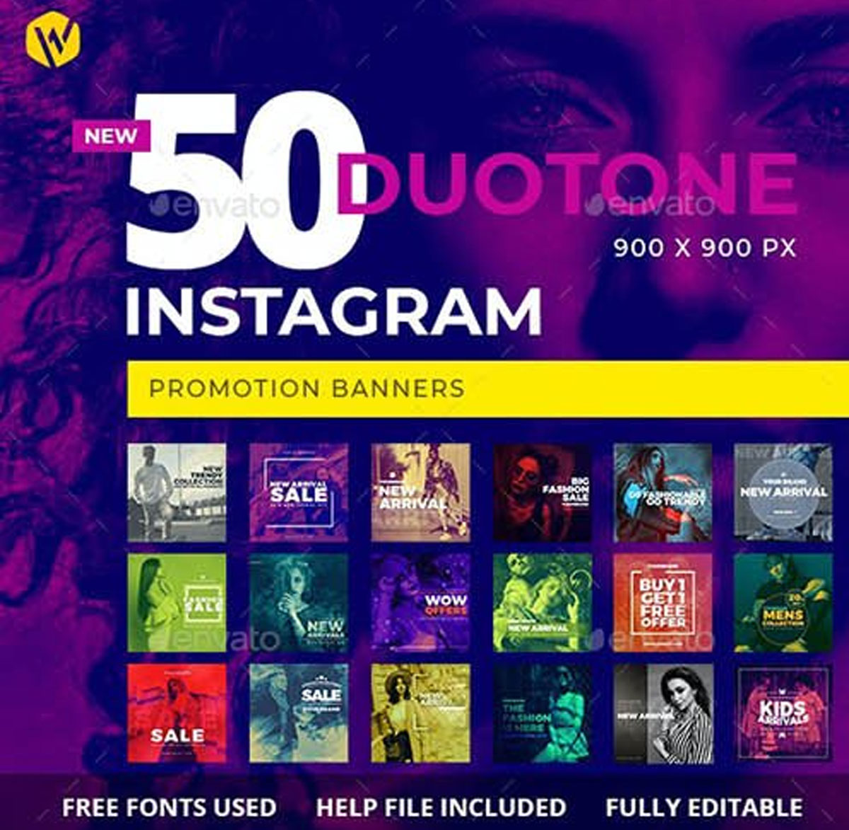 50 Duotone Instagram Banners 27549175
