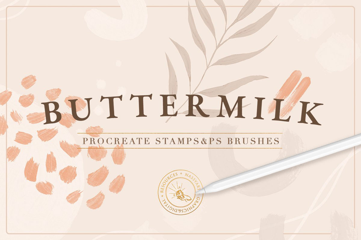 90 Procreate&PS Stamp Brushes 4107487