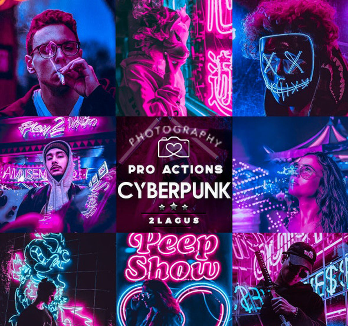 Cyberpunk - Life Styles Photoshop Action 26583405