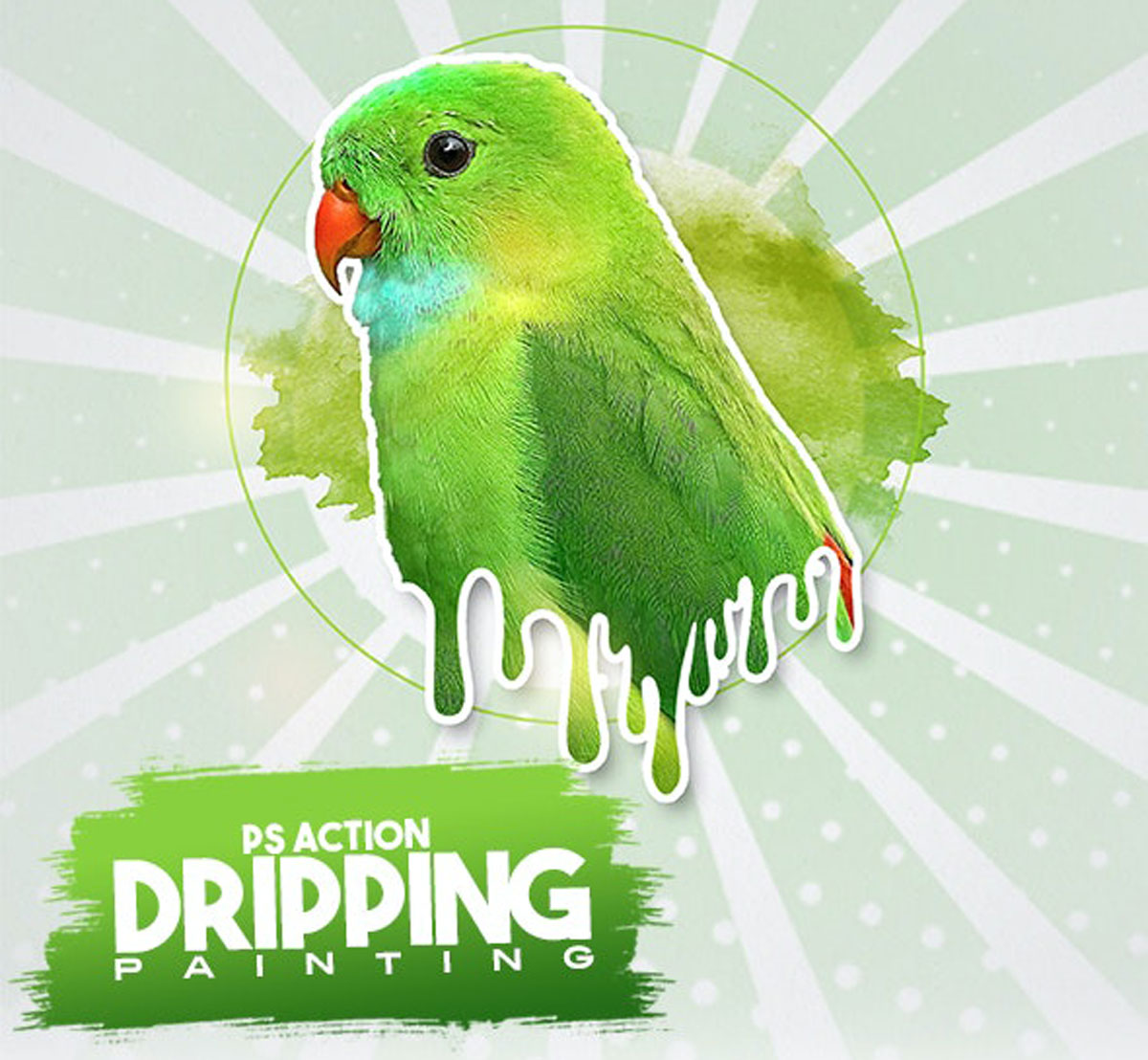 Dripping Painting Photoshop Action 26711684