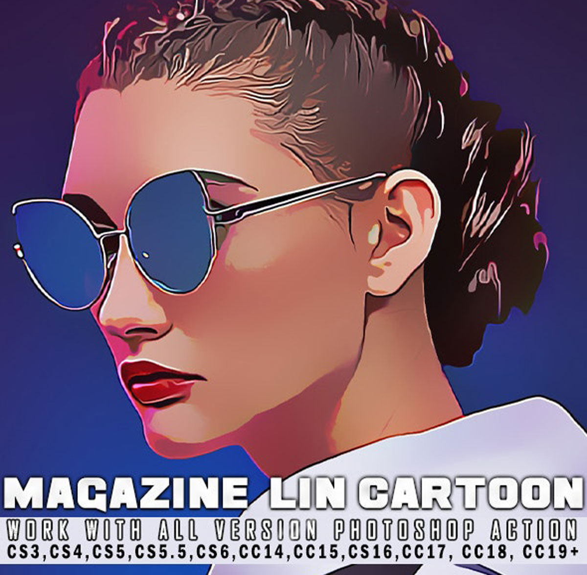 Magazine Art - Cartoon Painting Photoshop Action 26525951