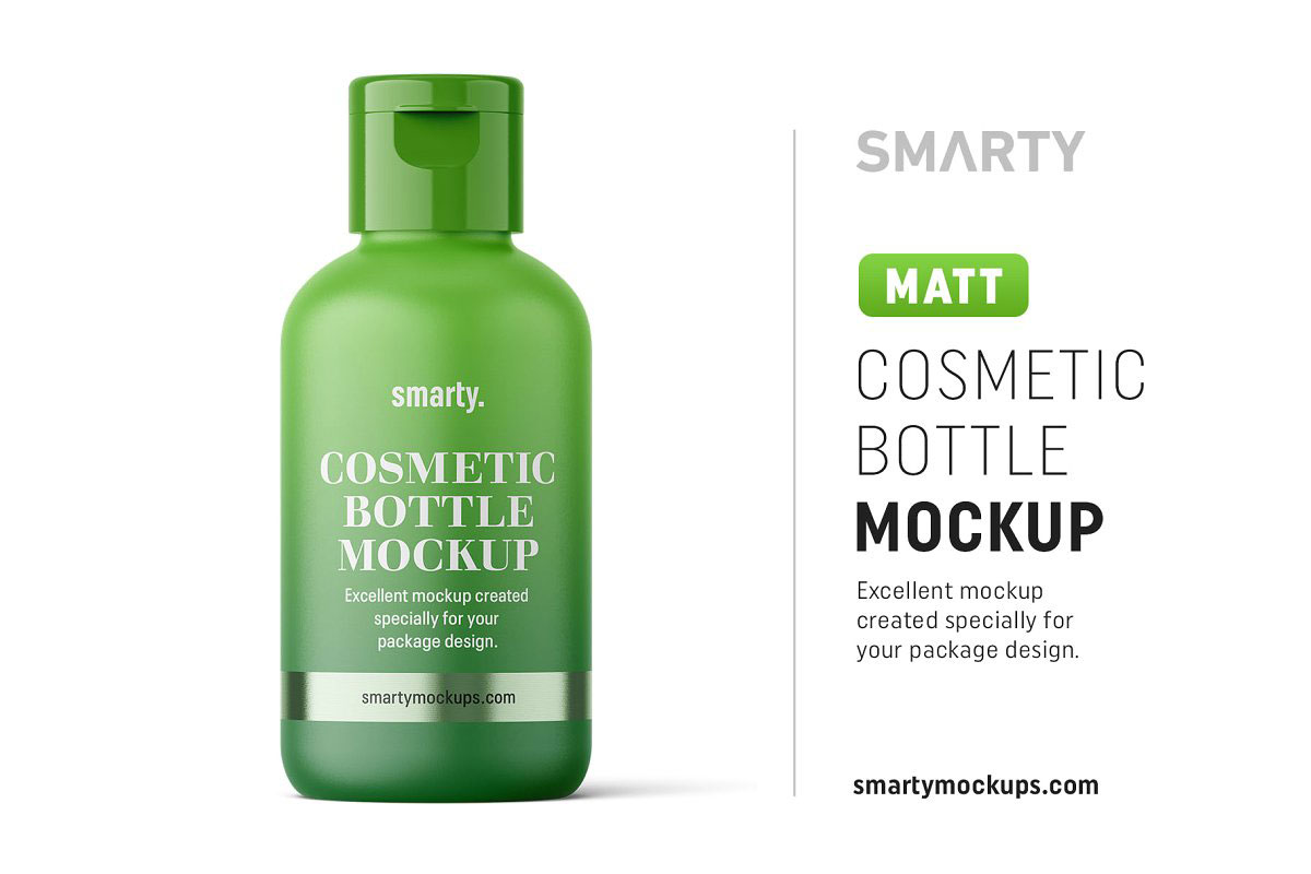 Matt cosmetic bottle mockup 4824474