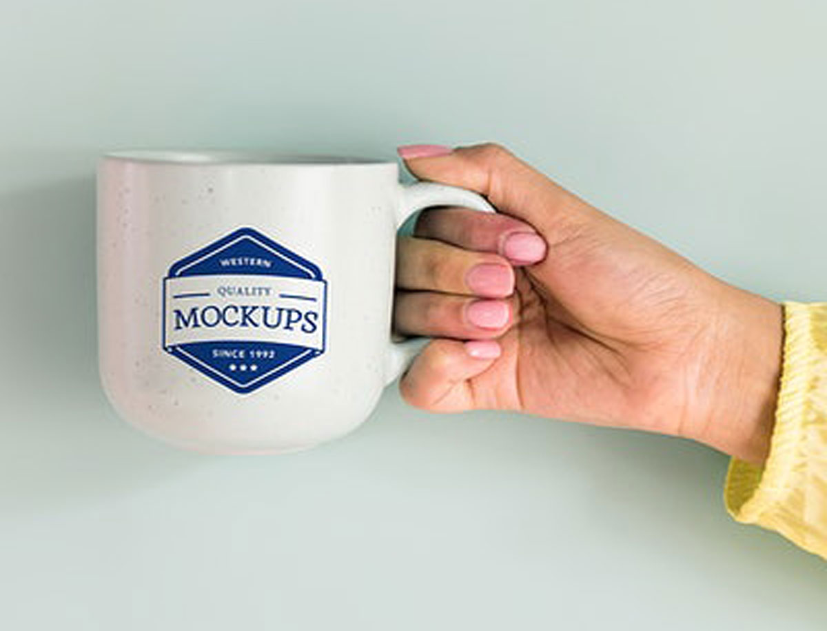 Mockup design space on ceramics cup - 296035