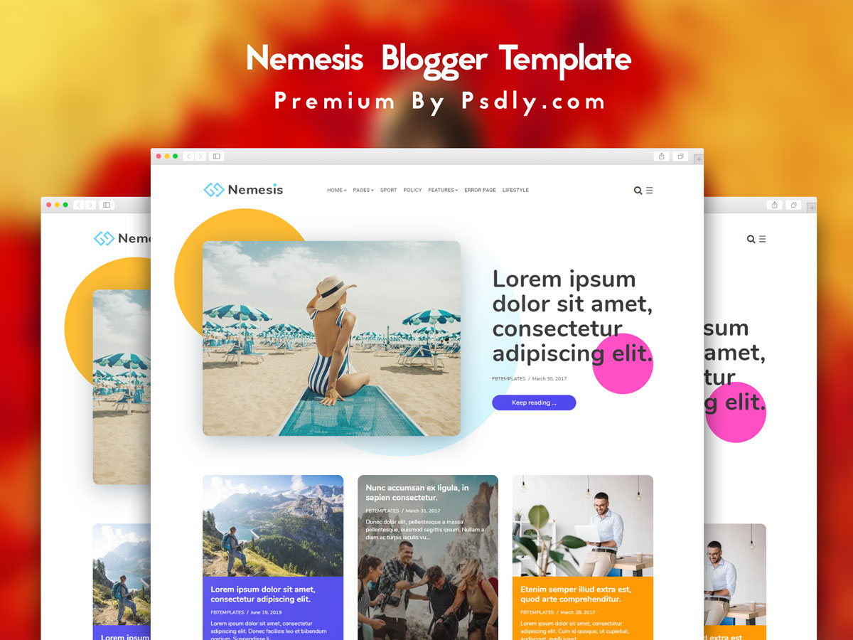 Nemesis Responsive Minimal Blogger Theme