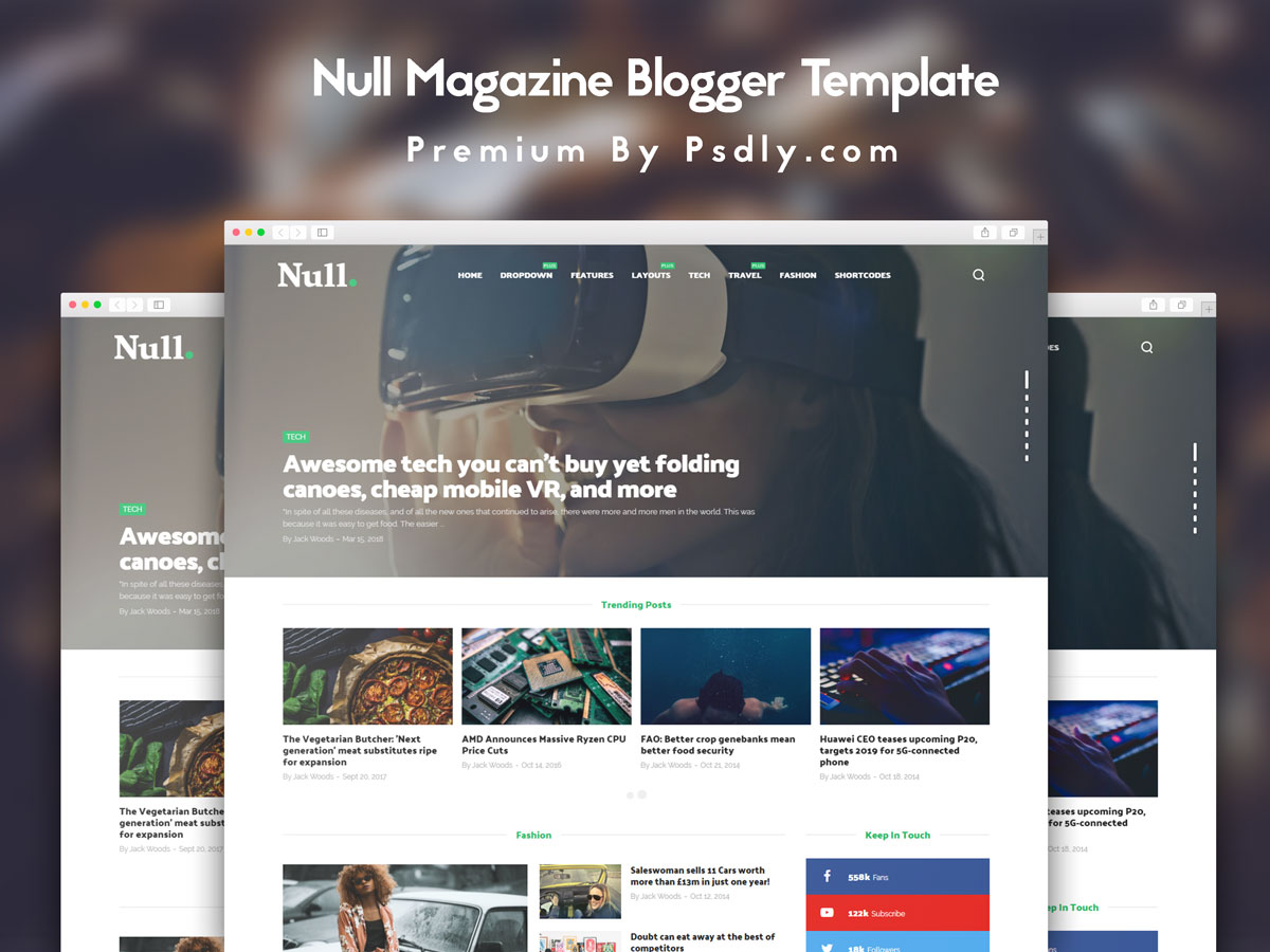 Null - News & Editorial Magazine Blogger Theme