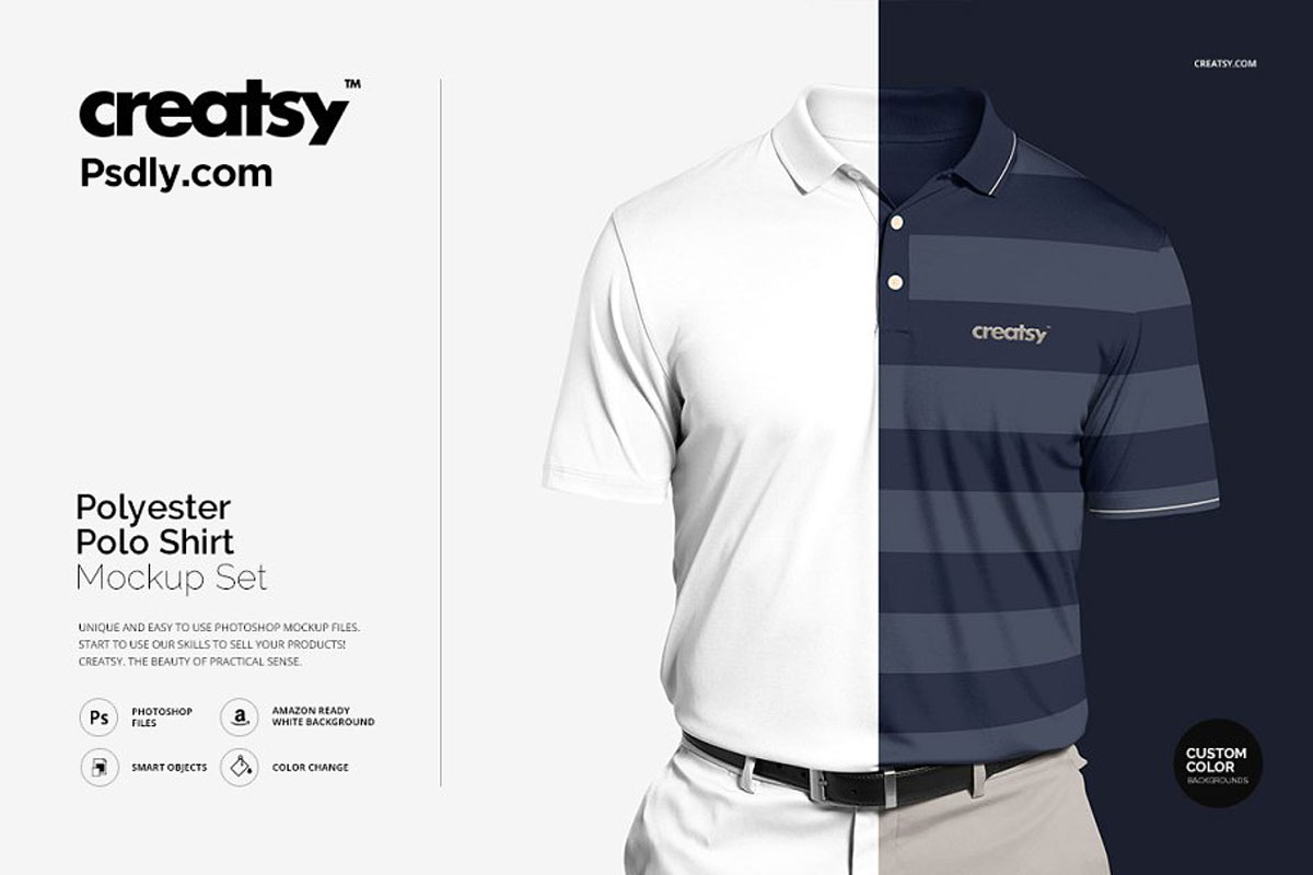 Polyester Polo Shirt Mockup Set 1447912