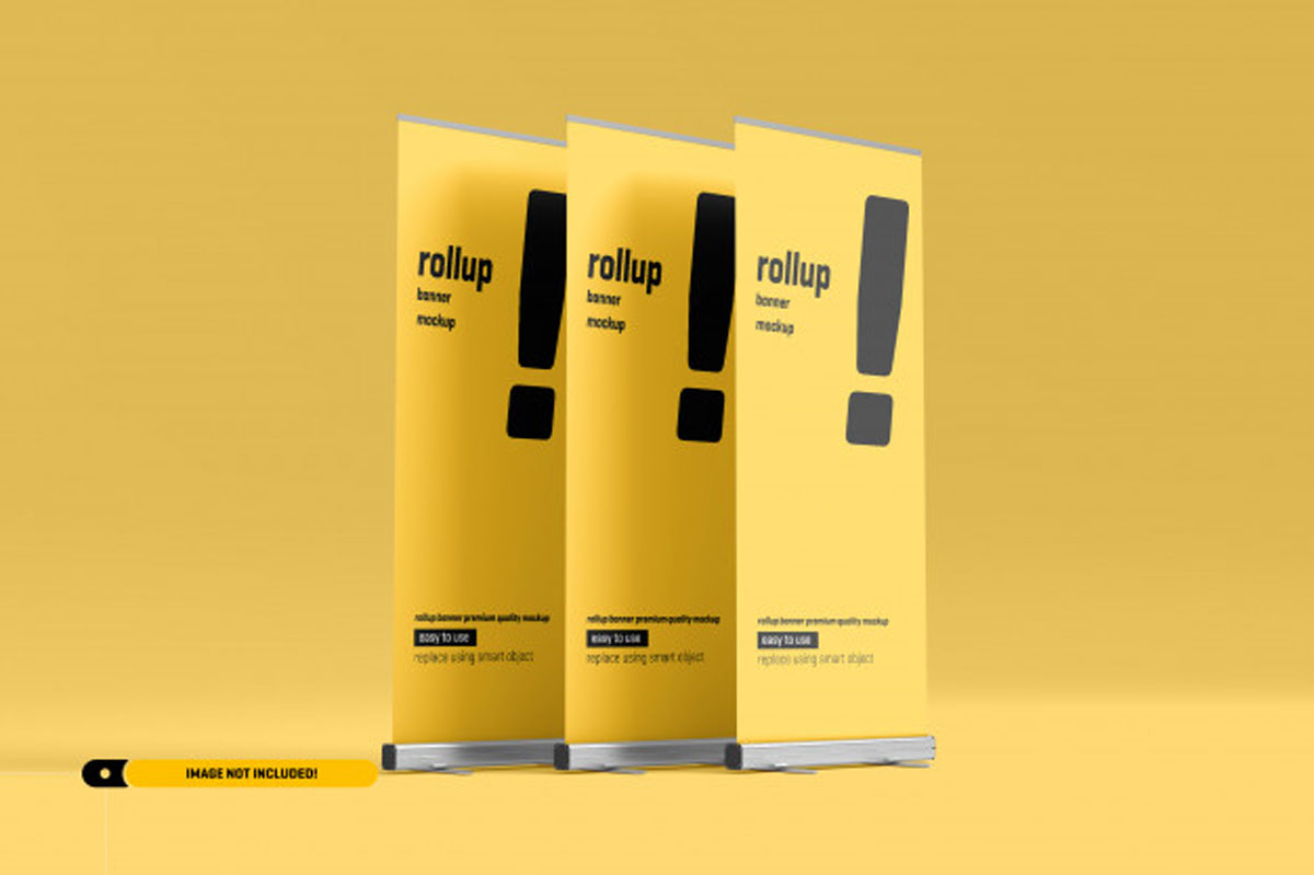 Rollup or x-banner mockup