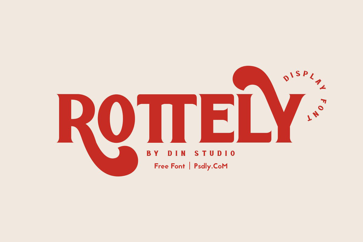 Rottely Display Font 3816596