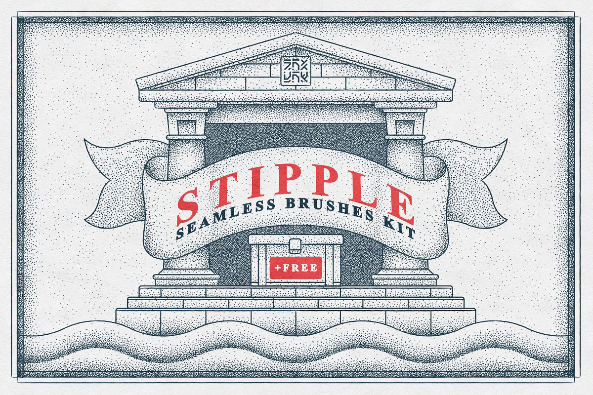 Stipple Seamless Brushes Kit 4615045