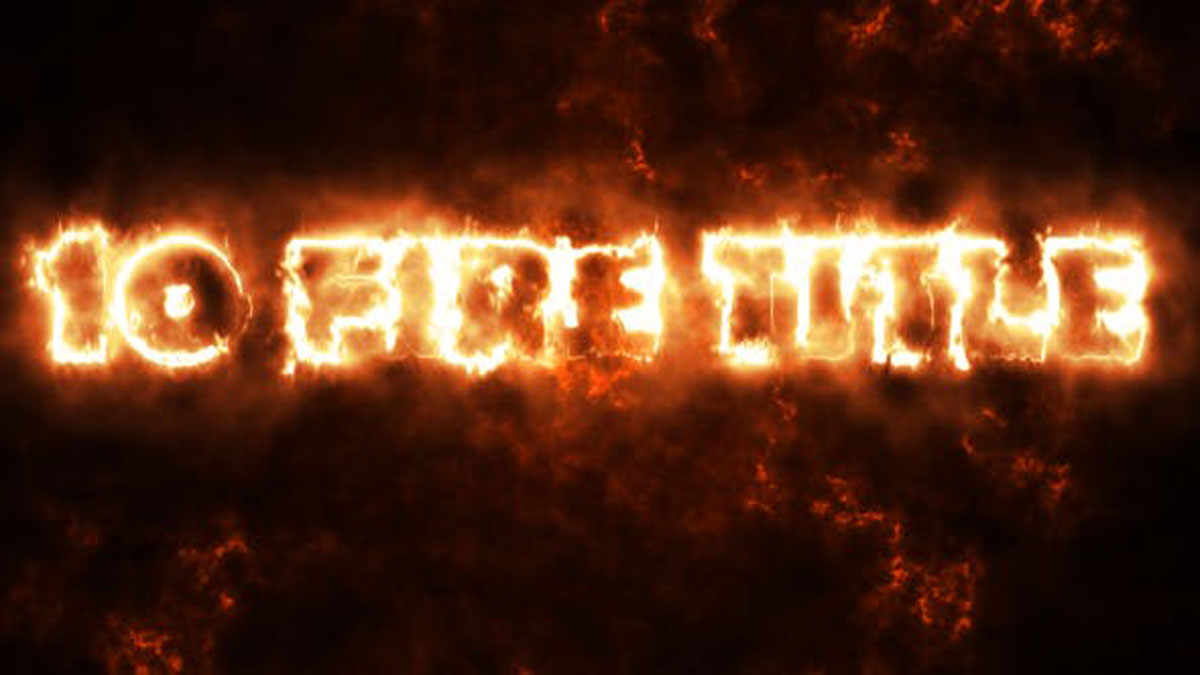 Videohive 10 Fire Titles 17314584