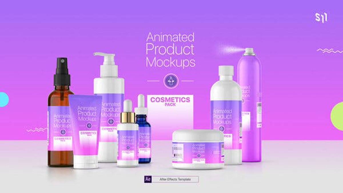 Videohive Animated Product Mockups Cosmetics Pack 25513188