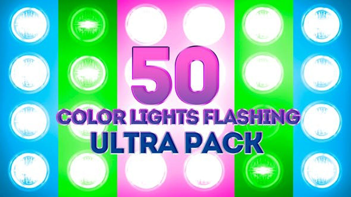 Videohive Color Lights Flashing Ultra Pack 23662301