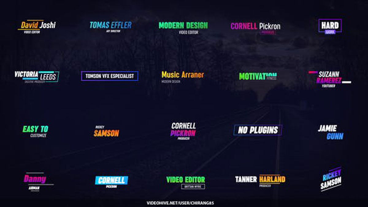 Videohive Colorful Glitch Titles for Premiere Pro 23711258