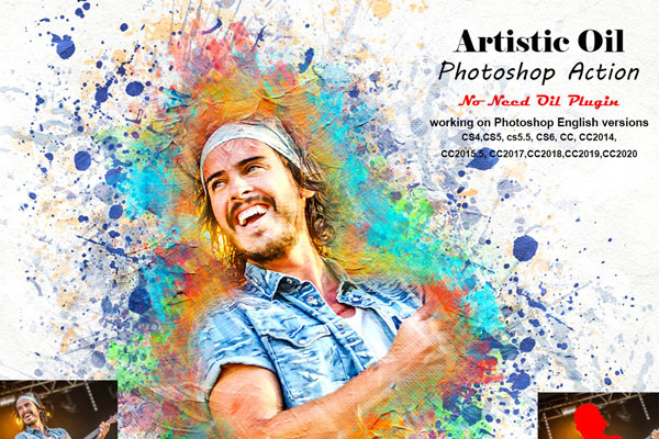 Artistic Oil Photoshop Action 5254054