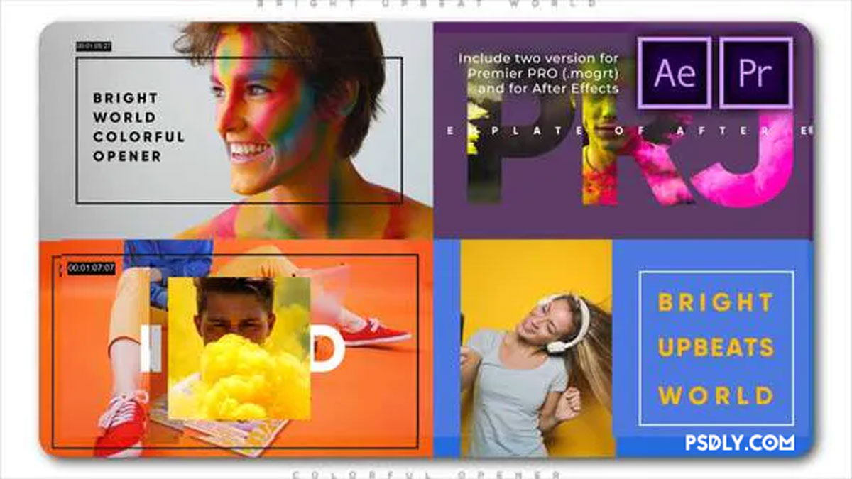 Videohive Bright Upbeat World Colorful Opener 27933971