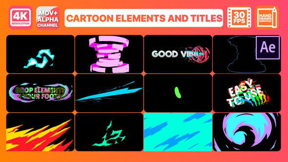 Videohive Cartoon Dynamic Shapes | After Effects 28207746