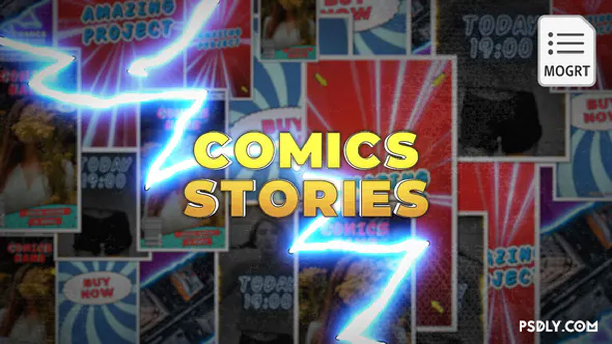 Videohive Comics Instagram Stories MOGRT 27956020