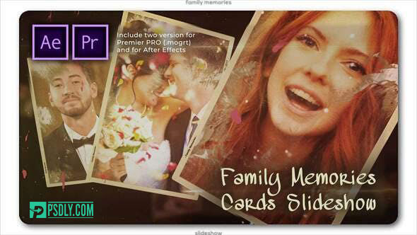 Videohive Family Memories Cards Slideshow 28253262