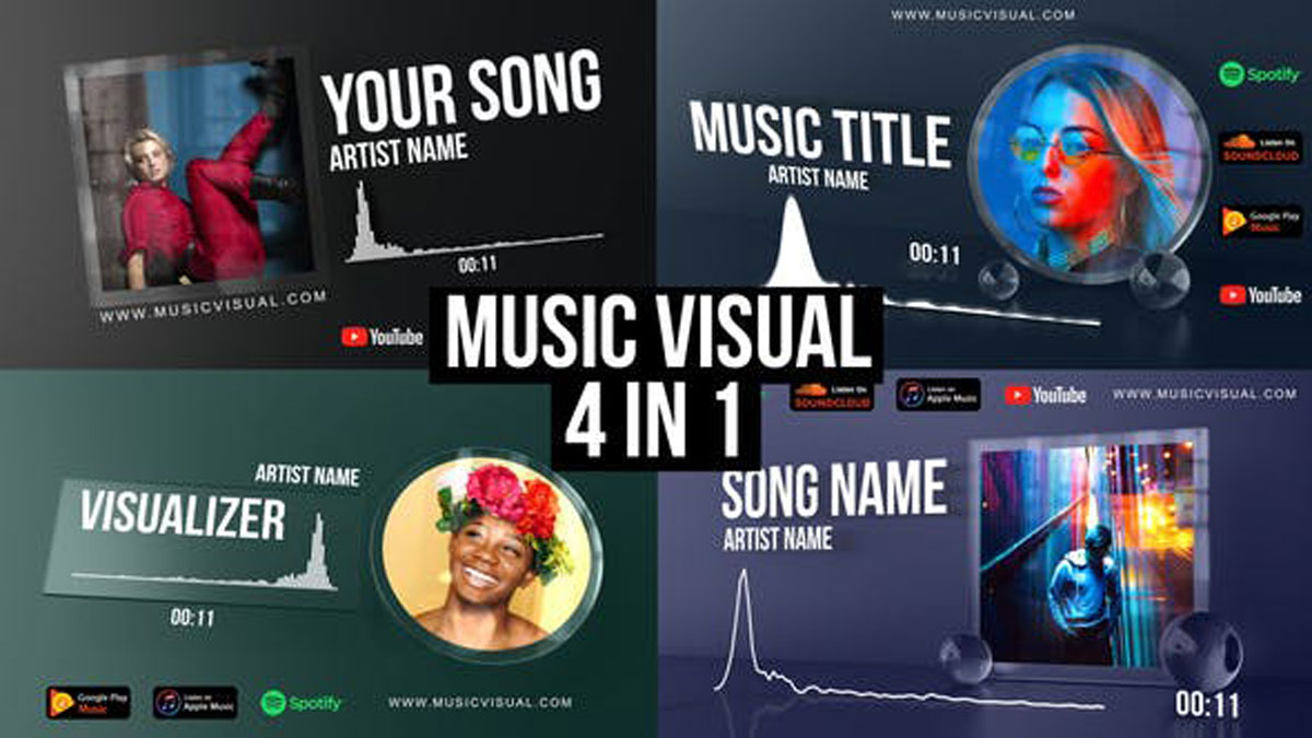 Videohive Glass Audio React Music Visualizer 27903768