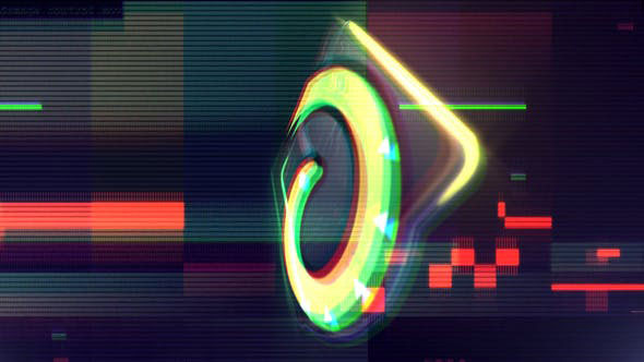 Videohive Glitch Neon Logo Reveal 23684084