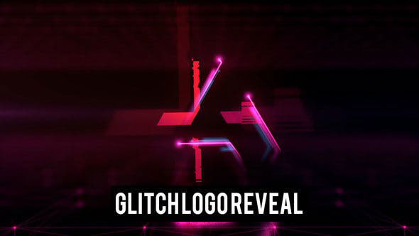 Videohive Glowing Glitch Logo 23231368