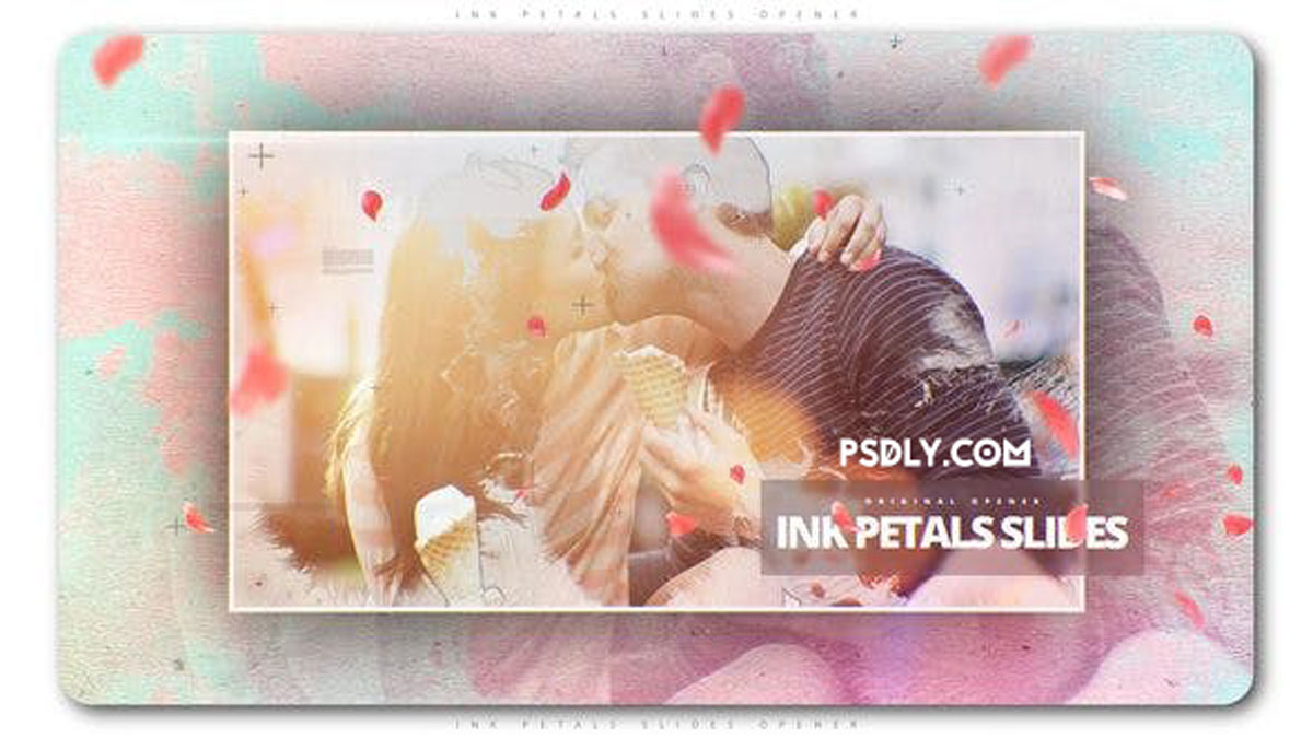 Videohive - Ink Petals Slides Opener - 22173468