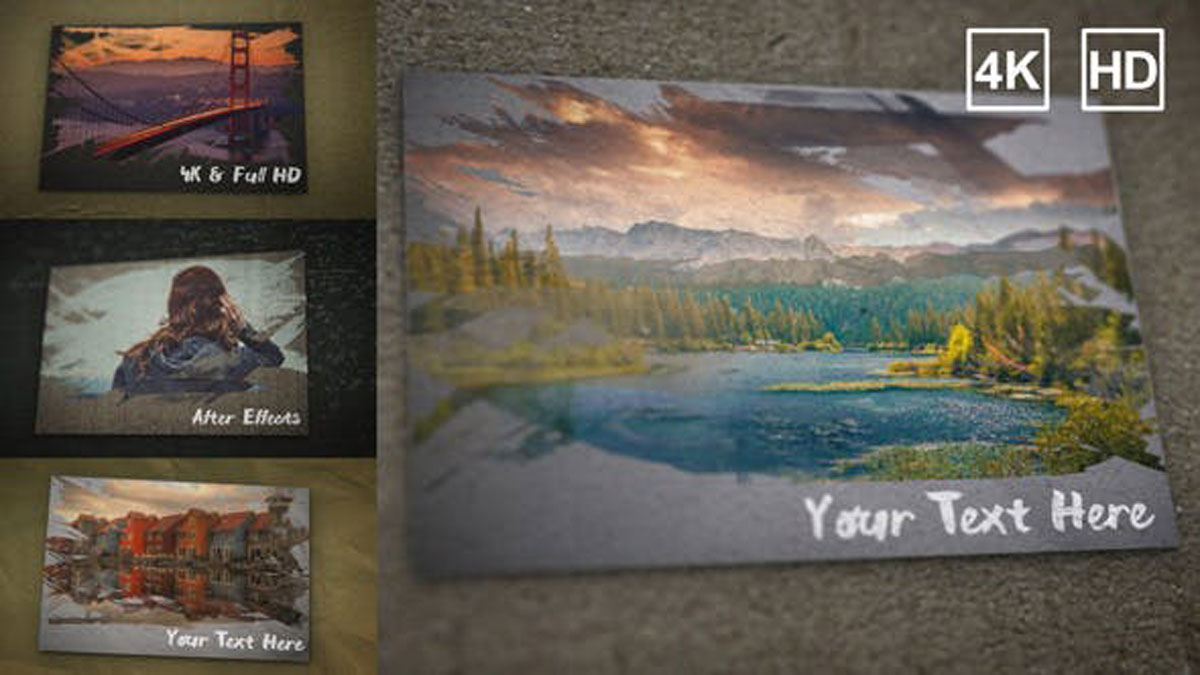 Videohive Paint Brush Paper Slideshow 16360003