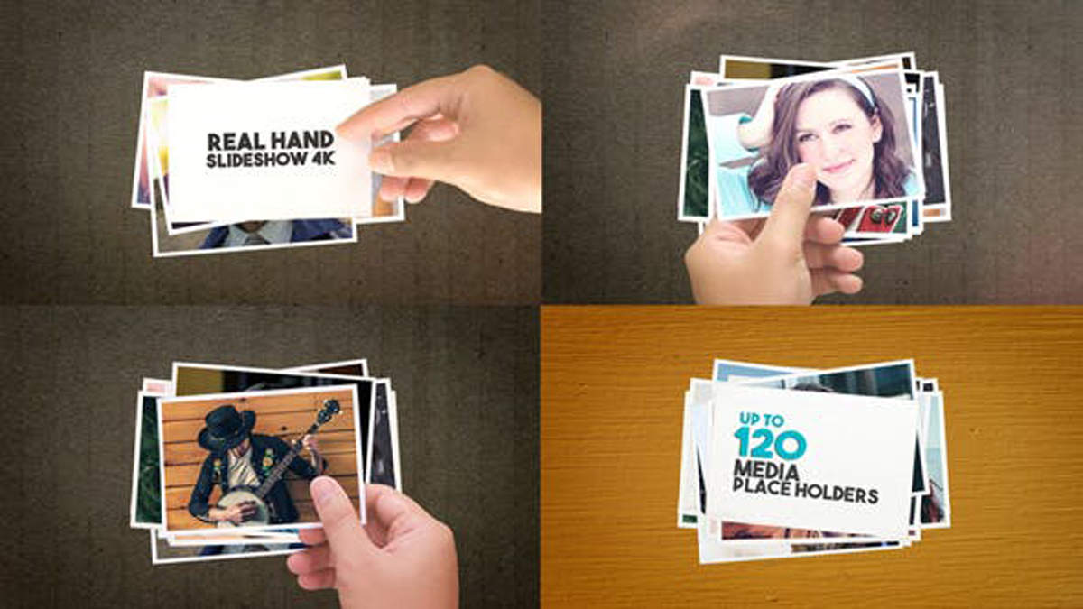 Videohive Real Hand Slideshow 4K 15592749